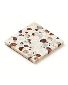 Mother Of Pearl 1.2 '' X 1.2 '' Seashell Mosaic Tile (synthetic illustration; no displayed measurements)