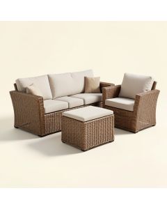 Ayala 3 Piece Rattan Seating Group With Cushions (synthetic illustration; no displayed measurements)