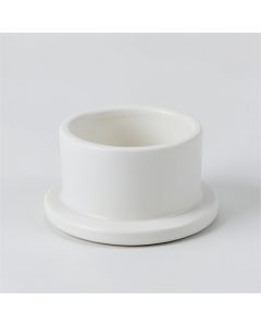 Laurel Branch Empty Candle Holder - White (synthetic illustration; no displayed measurements)