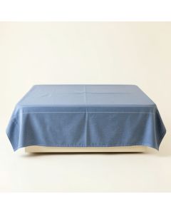 Willow Arc Flat Bed Sheet - Blue (synthetic illustration; no displayed measurements)