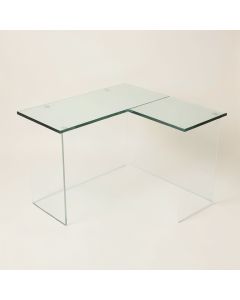 Addley Glass L-Shape Desk (synthetic illustration; no displayed measurements)