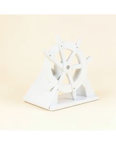 Anchor And Ship Wheel Mdf And Metal Bookends (synthetic illustration; no displayed measurements)