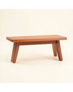 Dawn Bridge Indoor Bench - Terracotta (synthetic illustration; no displayed measurements)