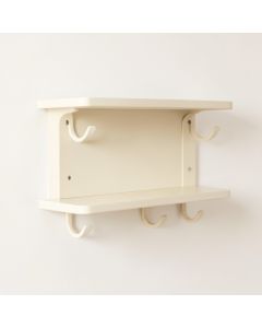 Holly Bridge Wall-Mounted Entryway Organizer Shelf - Ivory (synthetic illustration; no displayed measurements)