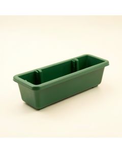 Field Bend Empty Railing Planter With Integral Brackets - Green (synthetic illustration; no displayed measurements)