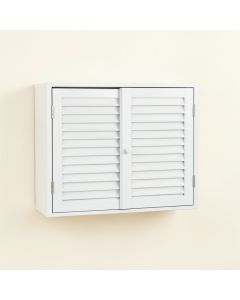 Wren Bluff Wall-Mounted Entry Cabinet - White (synthetic illustration; no displayed measurements)