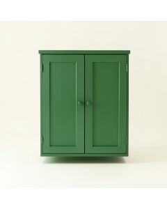 Shore Arc Wall-Mounted Laundry Cabinet - Green (synthetic illustration; no displayed measurements)