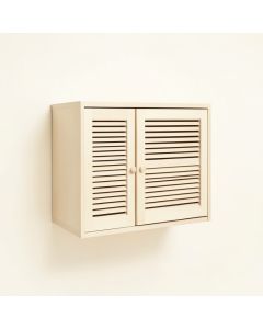Holly Branch Wall-Mounted Entry Cabinet - Ivory (synthetic illustration; no displayed measurements)