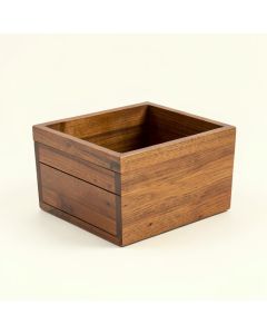 Wooden Planter Solid Wood Basket (synthetic illustration; no displayed measurements)