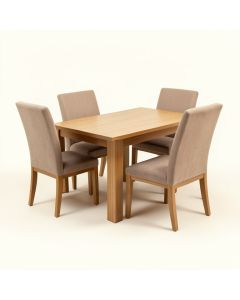 Isabell Extendable Solid Wood Dining Set (synthetic illustration; no displayed measurements)