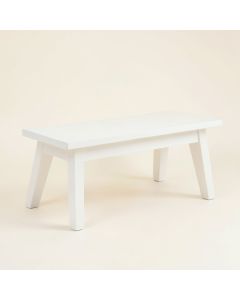 Reed Branch Indoor Bench - White (synthetic illustration; no displayed measurements)