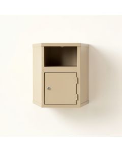 Lake Crossing Wall-Mounted Entry Cabinet - Beige (synthetic illustration; no displayed measurements)