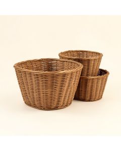Natural 3 Piece Seagrass Basket Set (synthetic illustration; no displayed measurements)
