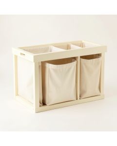 Vale Crest Laundry Sorting Station With Plain Removable Bags - Cream (synthetic illustration; no displayed measurements)