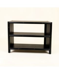 Cliff Bluff Low Bookcase - Black (synthetic illustration; no displayed measurements)