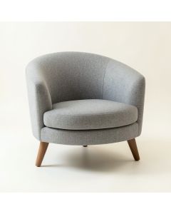 Fern Field Upholstered Armchair - Gray (synthetic illustration; no displayed measurements)