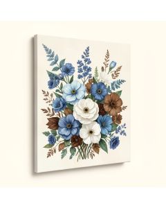 Floral And Botanical Paint Beautiful Growth Florals - Wrapped Canvas Graphic Art Print (synthetic illustration; no displayed measurements)