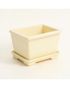 Wren Bluff Empty Raised Planter - Ivory (synthetic illustration; no displayed measurements)