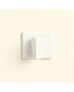 Wren Bluff Wall-Mounted Robe Hook - White (synthetic illustration; no displayed measurements)