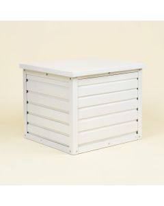 Flint Bend Closed Outdoor Storage Box - White (synthetic illustration; no displayed measurements)