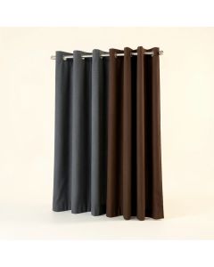 Highlawn Solid Semi-Sheer Grommet Curtain Panels (synthetic illustration; no displayed measurements)