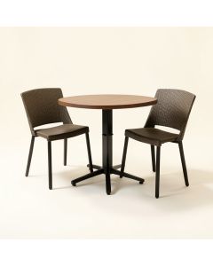 Stines Outdoor 3 Piece Bistro Set (synthetic illustration; no displayed measurements)