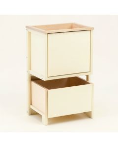 Alder Dale Freestanding Pull-Out Hamper Cabinet - Cream (synthetic illustration; no displayed measurements)