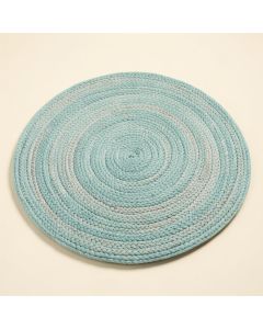 Traci Ombre Braided Cotton Aqua Area Rug (synthetic illustration; no displayed measurements)