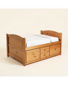 Gilbertson Bed With 3 Drawers And Trundle (synthetic illustration; no displayed measurements)