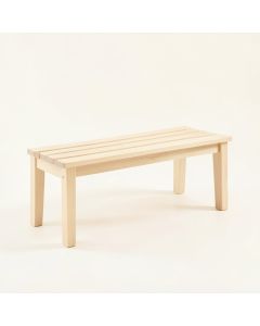Rowan Arc Indoor Bench - Ivory (synthetic illustration; no displayed measurements)