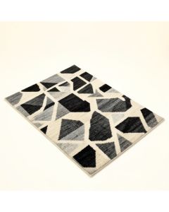 Younts Geometric Tufted Wool Gray/Beige/Black Area Rug (synthetic illustration; no displayed measurements)