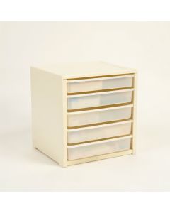 Alder Dell Small-Parts Storage Drawer Cabinet - Cream (synthetic illustration; no displayed measurements)