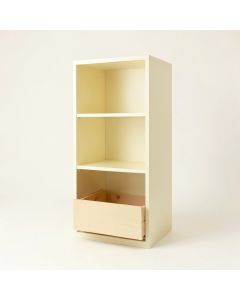 Flint Brook Narrow Cubby Tower - Cream (synthetic illustration; no displayed measurements)