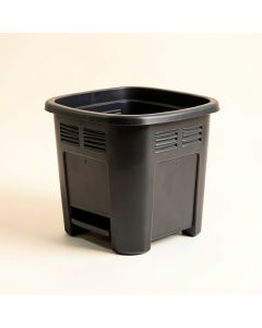 Flint Brook Closed Garden Compost Bin - Black (synthetic illustration; no displayed measurements)