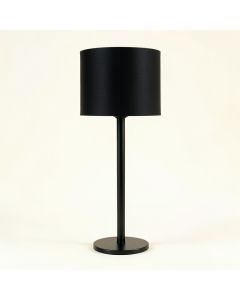 Elm Bluff Floor Lamp With A Plain Fabric Shade - Black (synthetic illustration; no displayed measurements)