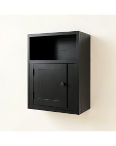 Harbor Canyon Wall-Mounted Entry Cabinet - Black (synthetic illustration; no displayed measurements)