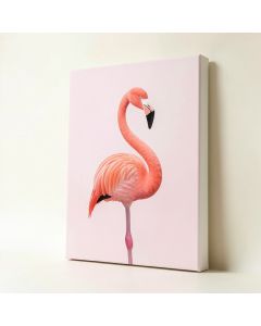 Flamingo - Wrapped Canvas Print (synthetic illustration; no displayed measurements)