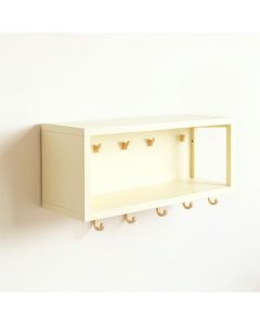 Heath Edge Wall-Mounted Entryway Organizer Shelf - Ivory (synthetic illustration; no displayed measurements)