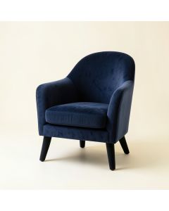 Laurel Canyon Upholstered Armchair - Navy (synthetic illustration; no displayed measurements)