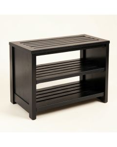 Elm Bridge Shoe Storage Bench - Black (synthetic illustration; no displayed measurements)