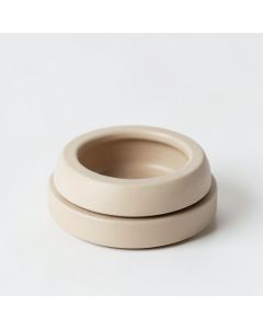 Laurel Arc Empty Candle Holder - Beige (synthetic illustration; no displayed measurements)