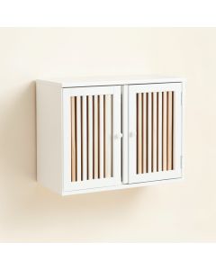 Briar Crest Wall-Mounted Entry Cabinet - White (synthetic illustration; no displayed measurements)