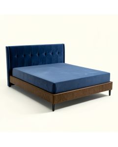 Mystere Upholstered Low Profile Standard Bed (synthetic illustration; no displayed measurements)