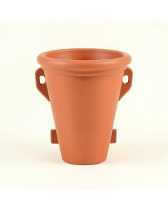 Hazel Bridge Empty Railing Planter With Integral Brackets - Terracotta (synthetic illustration; no displayed measurements)