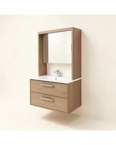 16 '' Wall Mounted Single Bathroom Vanity (synthetic illustration; no displayed measurements)