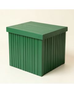 Aspen Bluff Closed Outdoor Storage Box - Green (synthetic illustration; no displayed measurements)