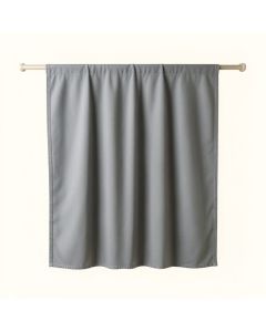 Briar Crest Shower Curtain Hanging Flat From A Plain Rod - Gray (synthetic illustration; no displayed measurements)