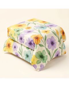 Alysa Watercolor Windflower Painted Duvet Cover Set (synthetic illustration; no displayed measurements)