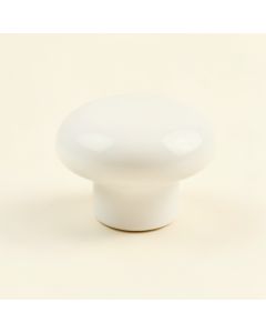 Birch Crest Cabinet Knob Without Packaging - White (synthetic illustration; no displayed measurements)
