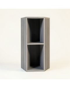 Fern Bluff Narrow Cubby Tower - Gray (synthetic illustration; no displayed measurements)